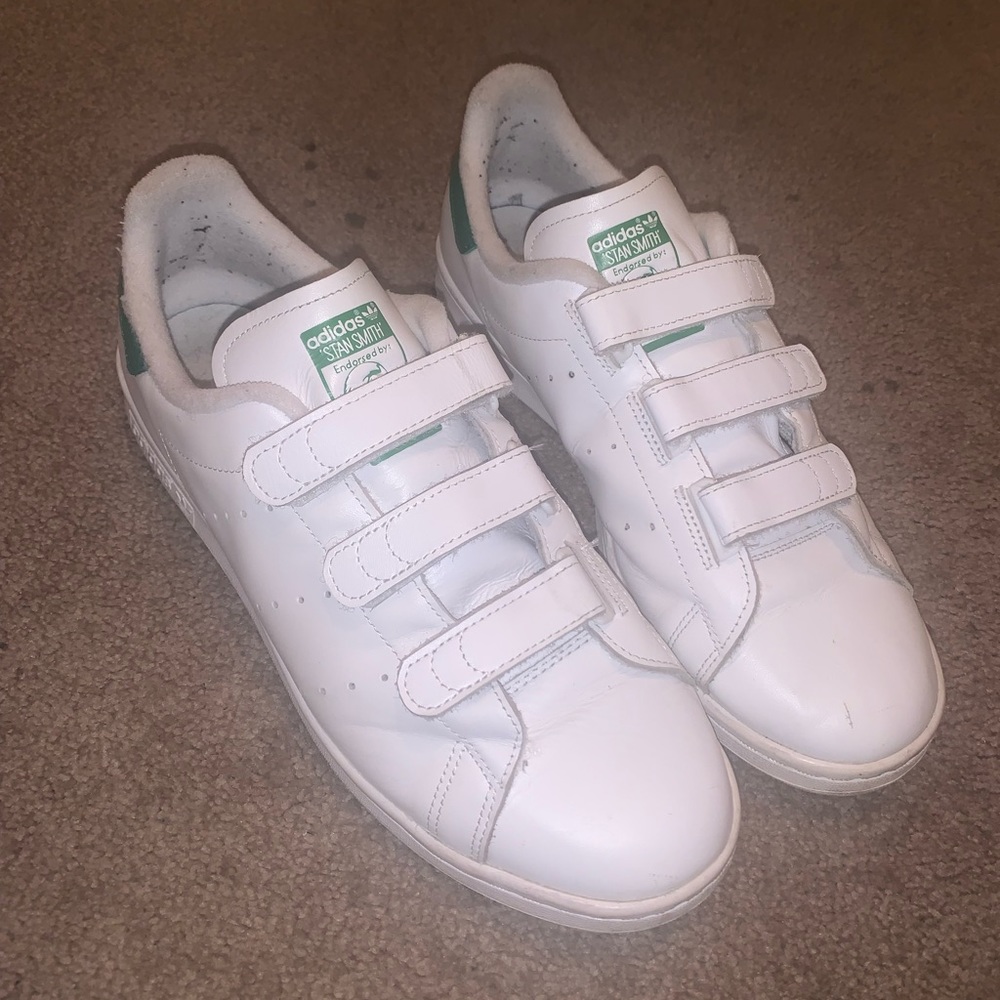adidas White Stan Smith Velcro - Picture 2 of 4